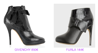 Botines estilo lady Givenchy vs Furla
